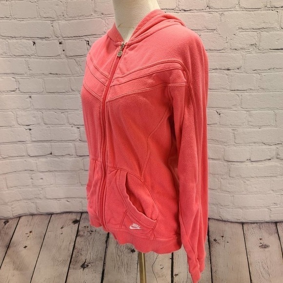 NIKE pink Coral Zip up hoodies - Picture 10 of 12